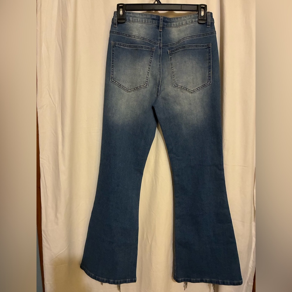 Blue B Rhinestone Fringe Jeans - Picture 10 of 13